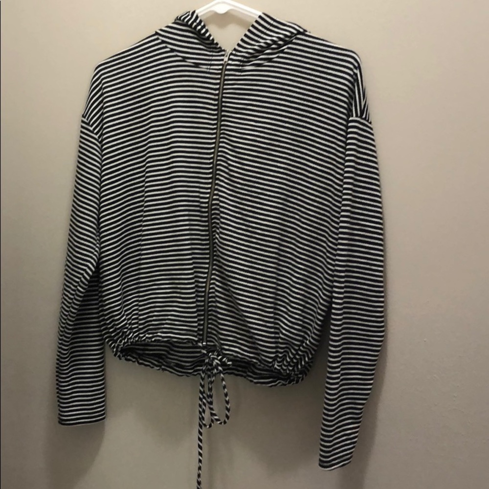 Full zip cropped hoodie